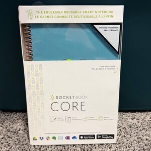 Rocketbook Core Reusable Smart‎ Notebook Dot Grid Cloud Connected Notebook New